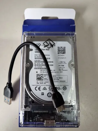  HD externo Seagate 500 GB+ Cabo USB 3.0 + Case