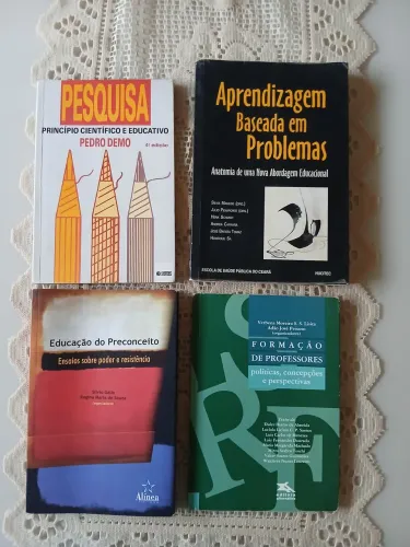 Kit Livros de Educação - Aprendizagem, Pesquisa e Preconceito