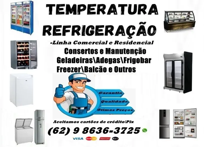 Frigobar,Freezer e Geladeiras quebradas:Conserto e Manutenção de Refrigeradores