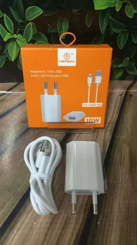 Carregador de Celular 10W com Cabo Lightning para USB - Unidade