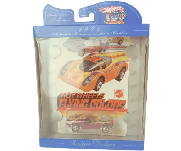 Hot Wheels Rodger Dodger Flying Colors Roxo 1974 - 30 Anos