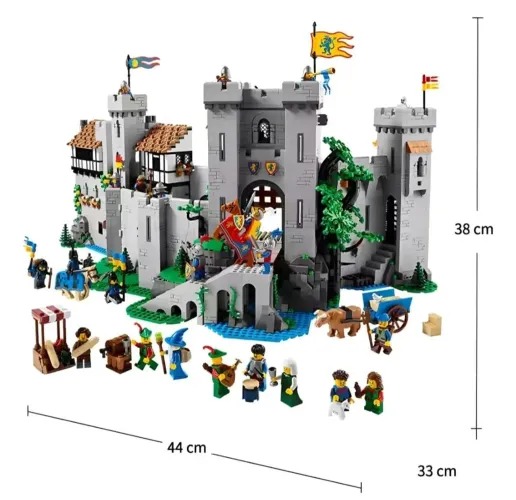 BLOCOS DE MONTAR CASTELO DO REI LEÃO MODELO 10305 COM 4514 PEÇAS + 22 FIGURES MARCA MEGA