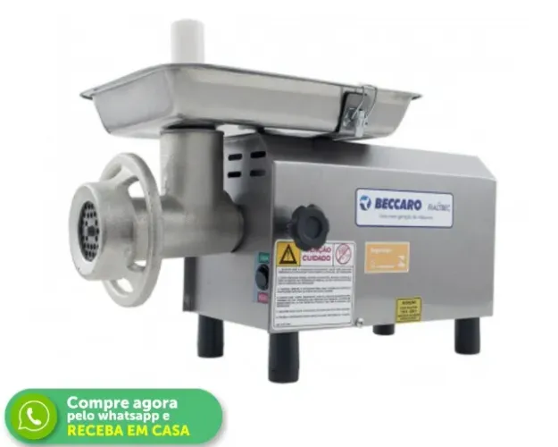 Moedor de Carne Boca 8 Bivolt Inox