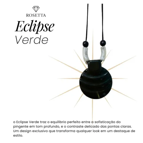 Colar Eclipse Verde - Rosetta