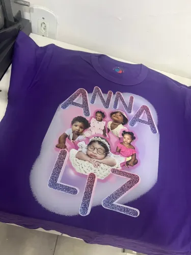 Camiseta Personalizada com Foto - Aniversário