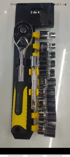 Jogo de Ferramentas Soquetes de 1/2 12 pcs