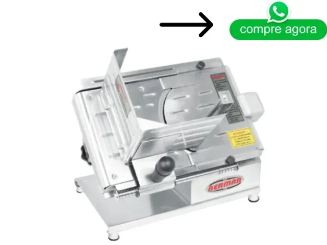 Fatiadora de Frios Lâmina 22cm Inox Bivolt