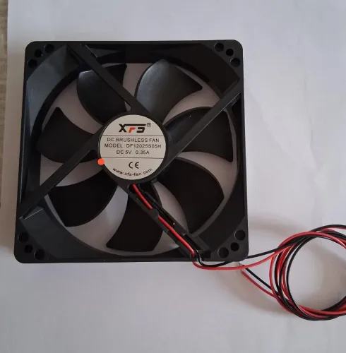 Ventoinha Cooler porta Painel Outdoor, DC 5v / 0.35A, com grade