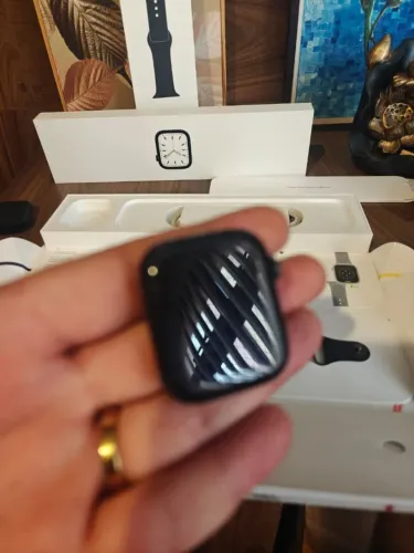 APLLE WATCH SERIES 7 45mm Midnight Aluminio GPS NA CAIXA COMPLETO