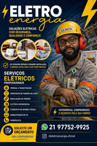 Eletricista predial e serviços da light