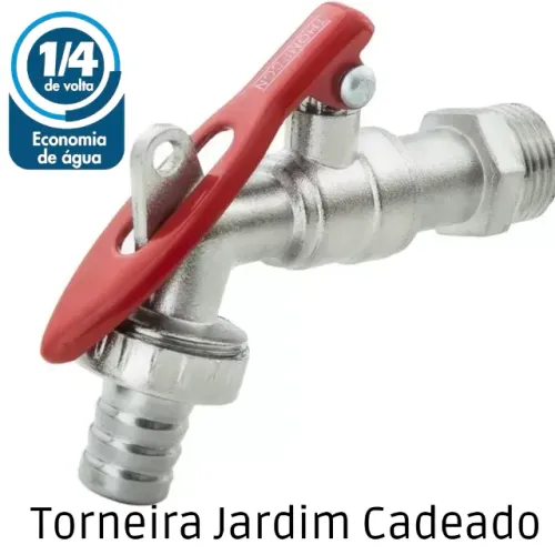 Torneira Jardim Entrada de Cadeado Com Bico para Mangueira _ CS180