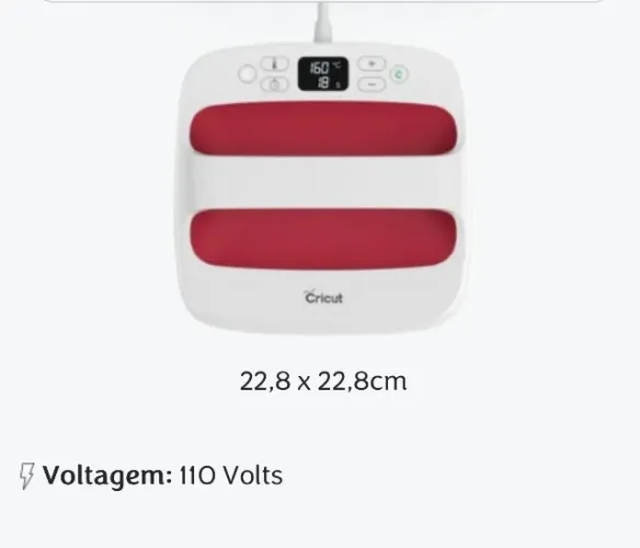 Prensa Térmica Cricut Portátil para Sublimação/Transfer - Pouquíssimo Uso!