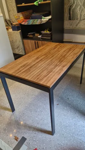 Escrivaninha/mesa de trabalho mdf e ferro