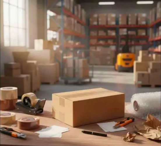 Caixa de papelão.. pra entregar correios e shoppe 