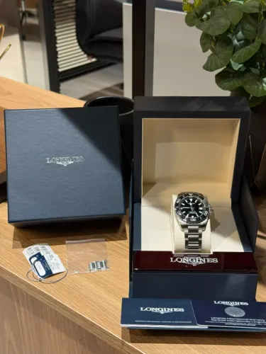 Novo Longines HydroConquest 39mm 2026 Preto Full Set - L3.779.4.56.6