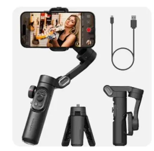 Gimbal AOCHUAN Smart XE 3-Axis Smartphone Estabilizador para iPhone e Telefones Android