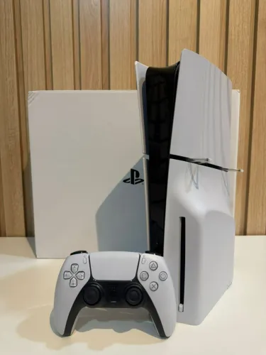 PS5 SLIM C/ LEITOR - 1 Tera SSD - 1 controle - 3 mes de garantia - aceito cartao