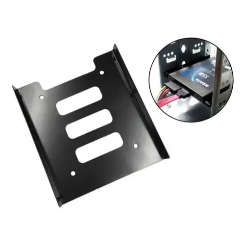Suporte Adaptador Ssd Hd 2.5 Baia 3.5 Metal + cabo sata