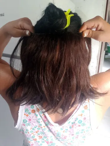 mega hair em 2 tela (1 27cm e a outra 25cm)