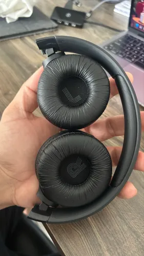 Headphone Sem Fio JBL Preto Dobrável - Impecável com Cabo Original