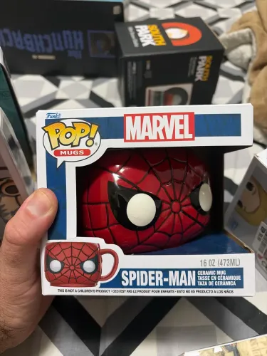 Caneca da funko Marvel, Spider Man, de cerâmica, produto importado, original e novo 