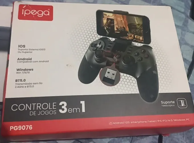 Vendo controle Ipega PG9076  de jogos 3 em 1 