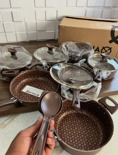 Kit Panelas 10 Peças D?Italia - Cozinha Completa