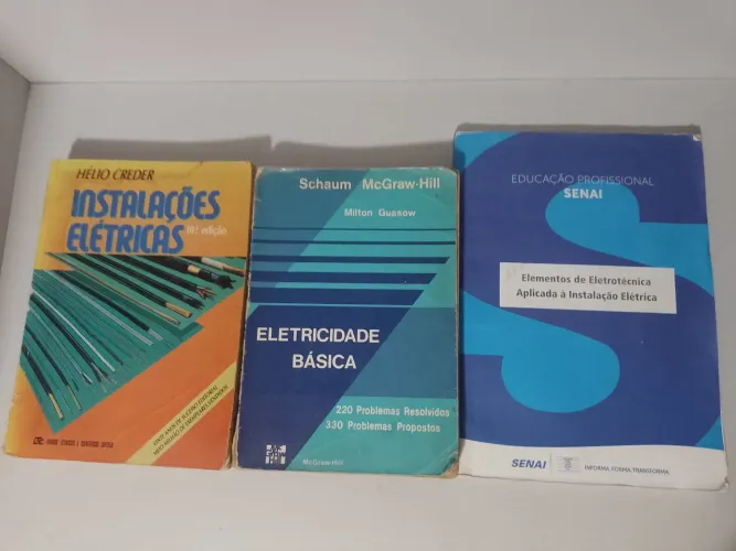 Livros Técnicos de Elétrica - Hélio Creder, Schaum e SENAI