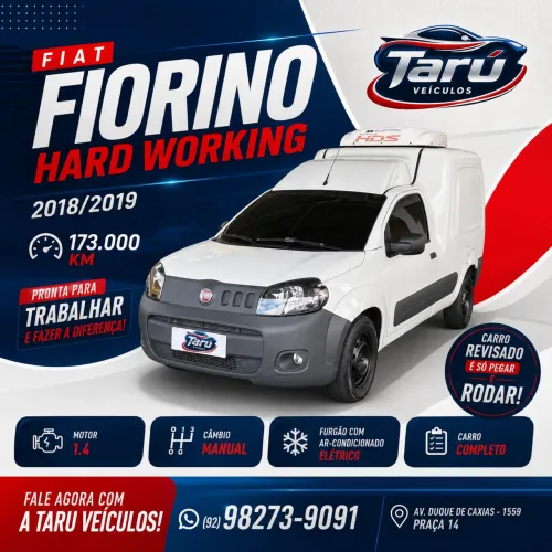 Fiat Fiorino Furgão Work. Hard 1.4 Flex 8V 2P 2019