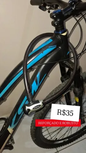 Cadeado grande e robusto pra bike