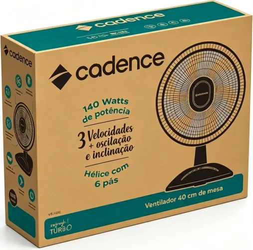 Ventilador grande 40 cm Turbo. Novo lacrado de fábrica