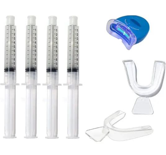 Conjunto bucal de clareamento caseiro