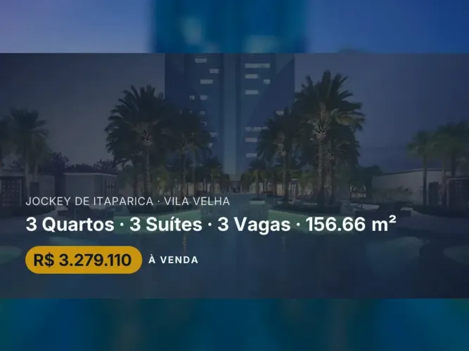 Viva o Luxo: Apartamento de 3 Suítes no Jockey, Vila Velha - Taj Home Resort