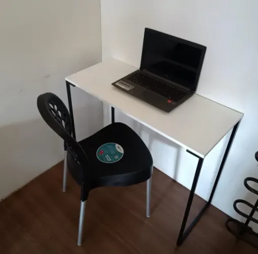 Escrivaninha NOVA Estilo Industrial Mesa Multiuso para escritório Notebook Computador Birô