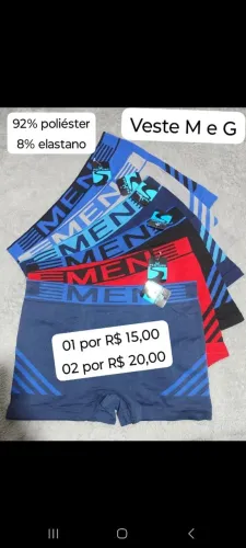 Cuecas masculina