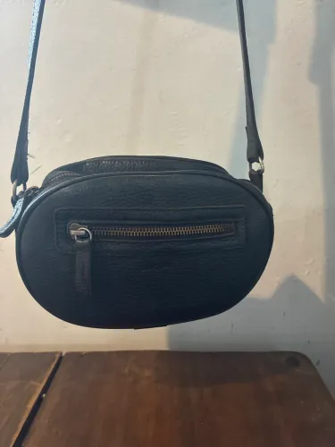 Bolsa pequena de ombro preta Via Mia