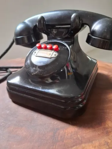 Telefone interfone antigo decorativo Decada 50, 4 botoes