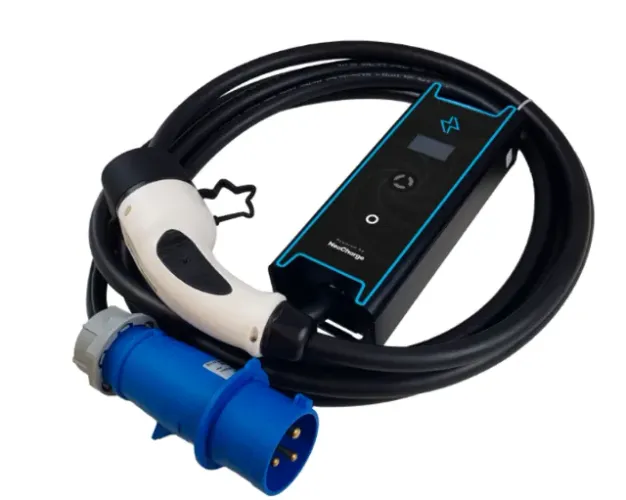 Carregador Veicular Portátil 7,4kW Tomada Industrial 32A