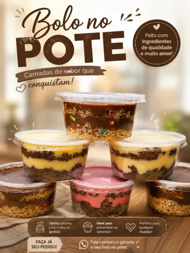 Bolos de Pote - Para revenda 