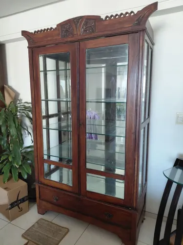 Cristaleira louceiro armário vitrine