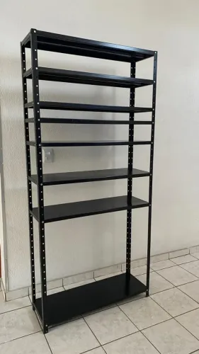 Rf.007 Estante de aço industrial com 8 prateleiras reforçadas 2m de altura