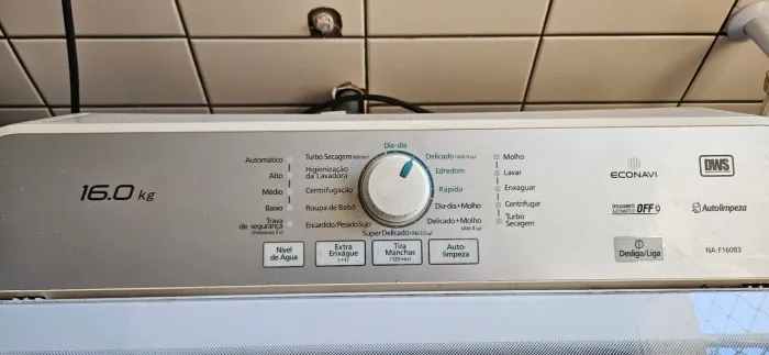 Máquina de lavar Panasonic 16 kg 220 V - funcionando perfeitamente
