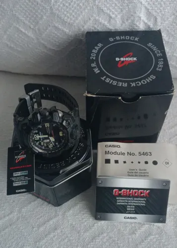 Relógio Casio G-Shock Mudmaster GWG1000, bateria solar, importado