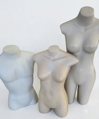 Manequins de Exposição (Meio Busto e Semi Inteiro) - Ótimo Estado