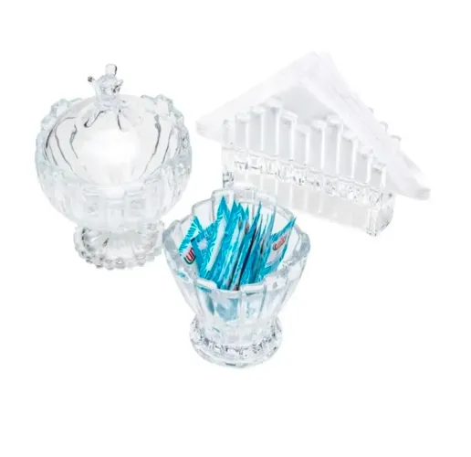 Conjunto de cristal para mesa