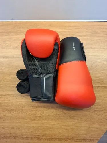 Luva de Boxe Outshock 14 OZ + Bandagens Inclusas | Pouco Uso