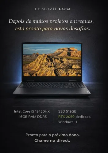 Notebook gamer LENOVO LOQ