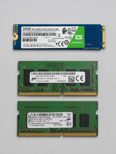 Kit de 2 memória de 4gb ddr4 ssd 240gb M.2
