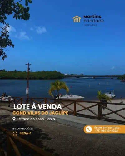 TERRENO RESIDENCIAL em BARRA DO JACUÍPE - BA, BARRA DO JACUIPE
