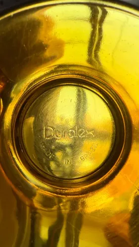 Conjunto de Xícaras Duralex na cor âmbar vintage - 3 peças
